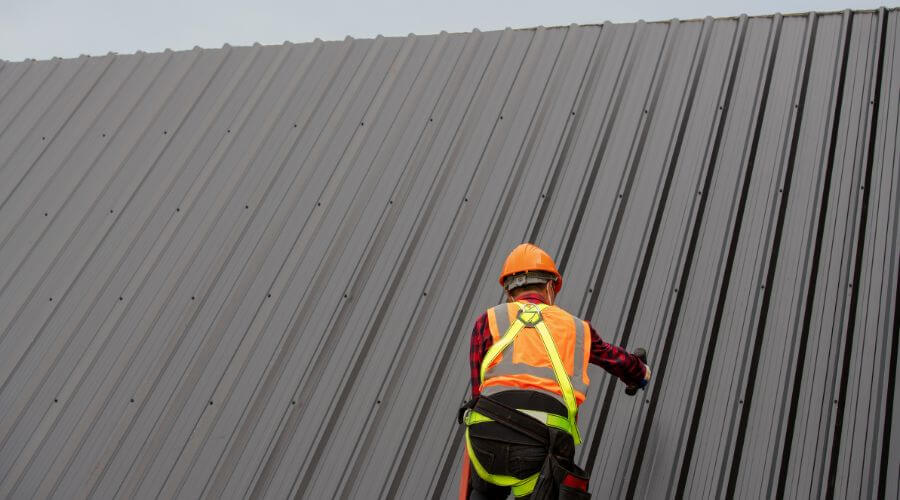 Professional metal roof installation services in Wilson, MI